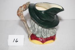 Vintage Royal Doulton "Pied Piper" Toby Jug, D6462, Made In England, Copr. 1953, 4 1/4"