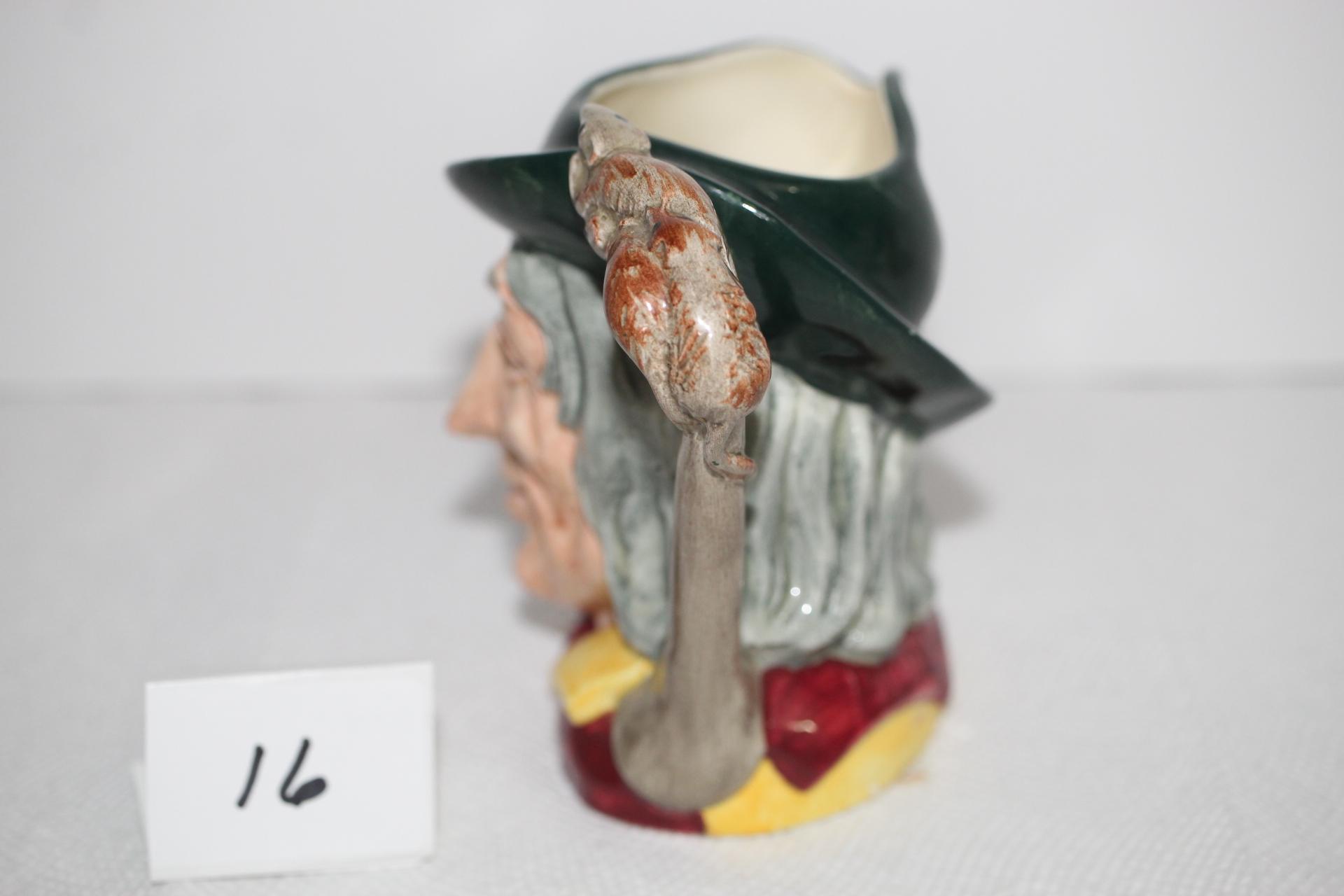 Vintage Royal Doulton "Pied Piper" Toby Jug, D6462, Made In England, Copr. 1953, 4 1/4"