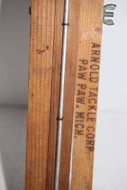 Vintage Tip Up, Wood & Metal, Arnold Tackle Company, 17"