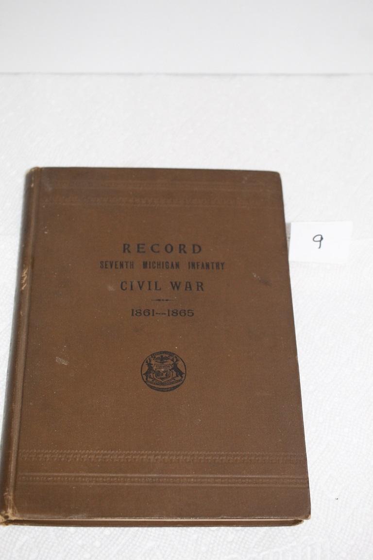 Record, Seventh Michigan Infantry, Civil War, 1861 - 1865, Hard Cover