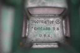 Vintage Tootsie Toy Truck Cab, Chicago #24, Metal, 4"