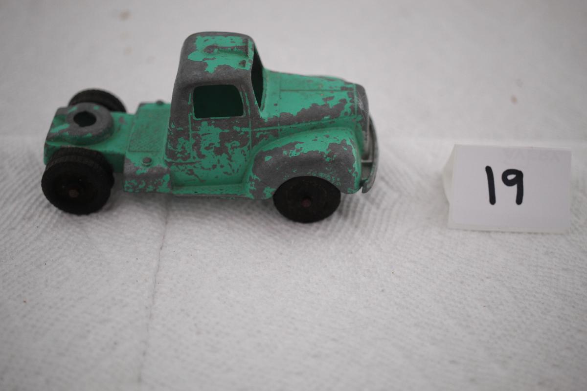 Vintage Tootsie Toy Truck Cab, Chicago #24, Metal, 4"