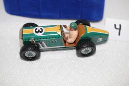 Speedway Racer Classic Wind-Up Tin Car With Driver, Reproduction, 2000, Schylling, #5840