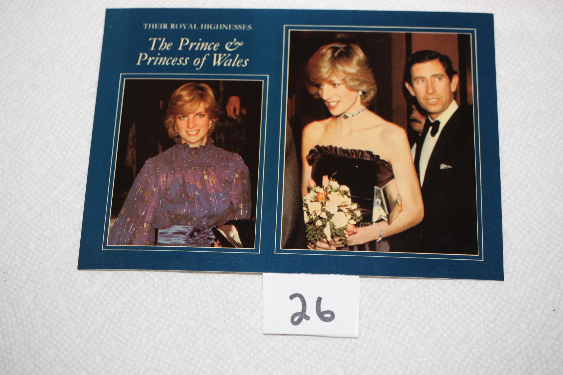 Their Royal Highnesses The Prince & Princess of Wales Post Card, Pitkin Colourmaster