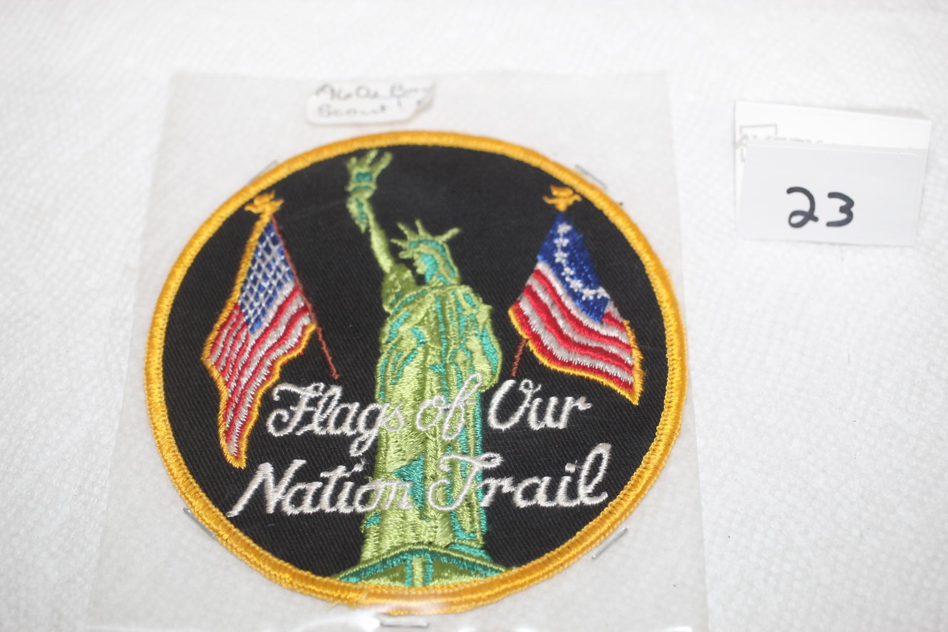 Flag of Our Nation Trail Boy Scout Patch, 4 1/4" round