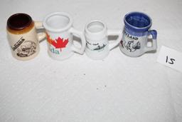 Toothpick Holders, Canada, Mackinac Island, Indiana, Maryland, 2" - 2 1/2"