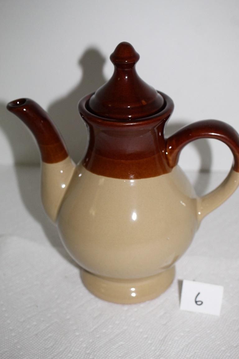 Interpur Stoneware Tea Pot, 9"H x 8 1/2"W incl. Spout & Handle