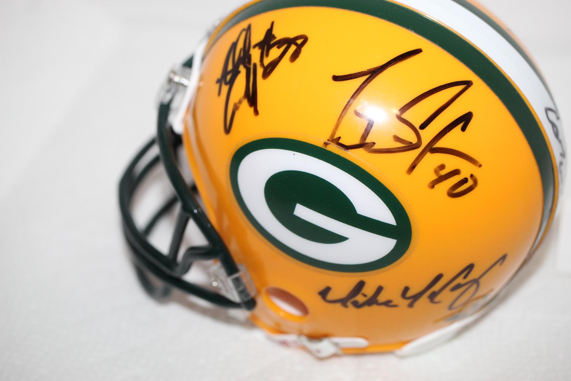 Green Bay Packers Autographed Mini Helmet, 4 1/2"H, No COA