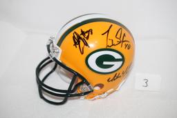 Green Bay Packers Autographed Mini Helmet, 4 1/2"H, No COA