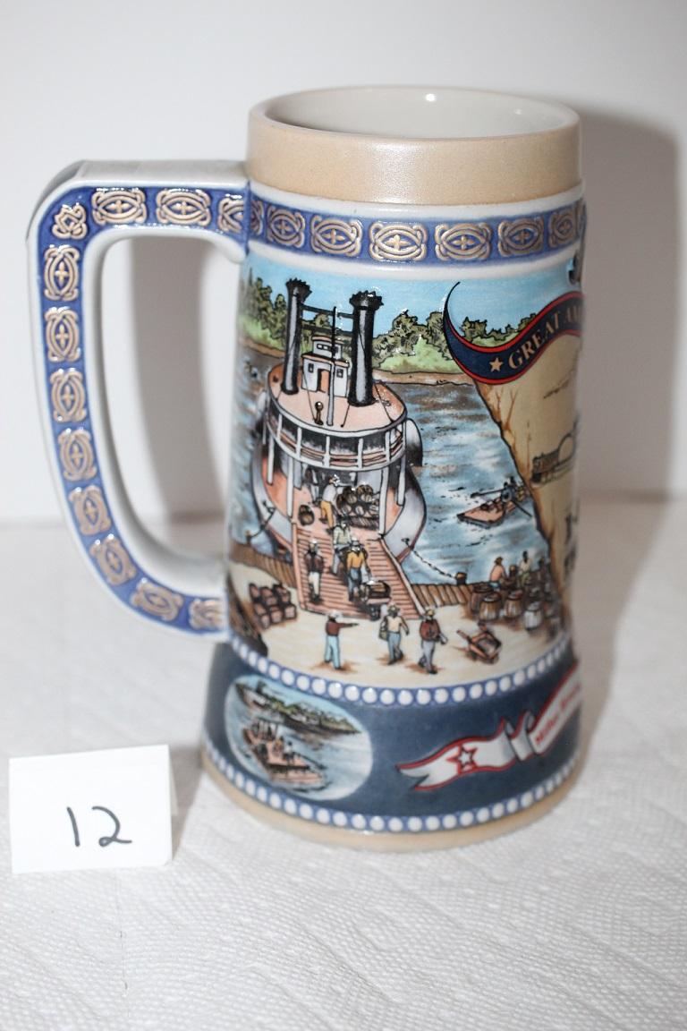 Miller High Life Beer Stein, Great American Achievements, The First River Steamer
