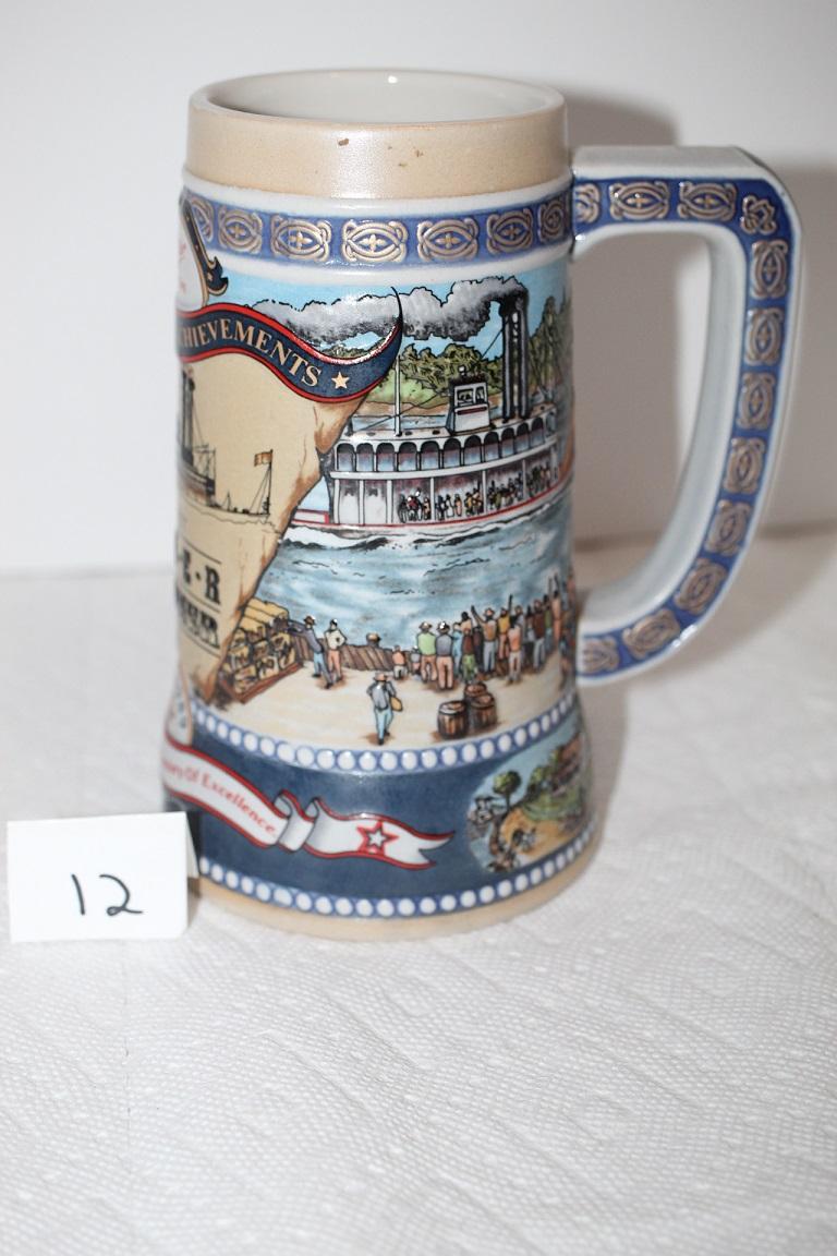 Miller High Life Beer Stein, Great American Achievements, The First River Steamer