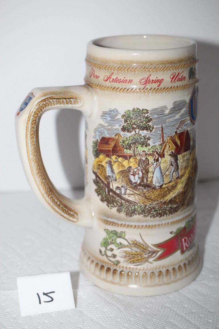 Old Style Beer Stein, Limited Edition, #026767, 1988, Made By Ilka Ceramics, Beloit, Ohio