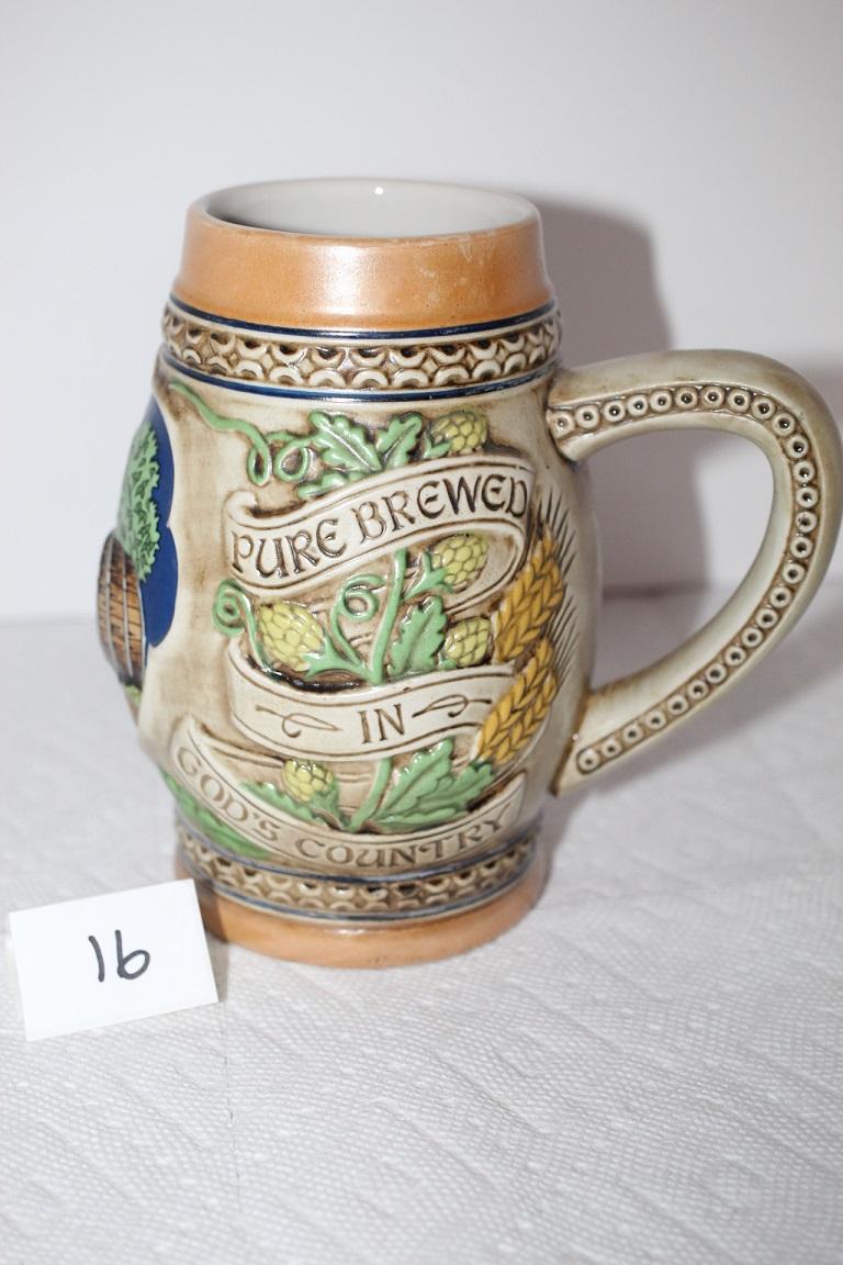 Old Style Beer Stein, Pure Brewed In God's Country, 1983, #47110, Limited Edition