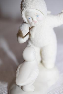 Snowbabies Figurine, Dreams Do Come True, 2000, 56.69058, Porcelain, Dept. 56, 4 1/2"