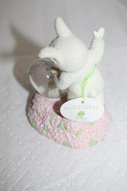Snowbunnies Figurine, Bunny In My Heart Waterglobe, 2002, 56.26425, Porcelain