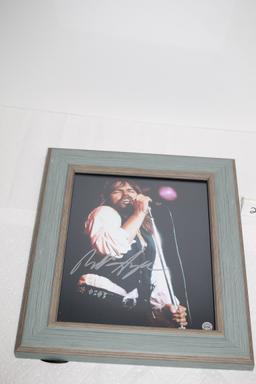 Framed Bob Seger Picture, LOA, RAD Graphz, 13" x 11" incl. frame