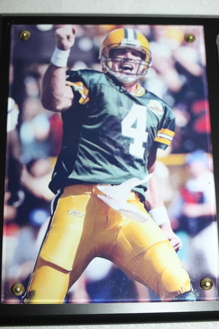 Brett Favre Green Bay Packers Plaque, 3 Time MVP, 2016 Hall Of Fame, 8" x 10"