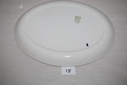 Dogs & Pheasants Weatherby Hanley England, Royal Falcon Ware Oval Plate Platter, #4-69, 12"L