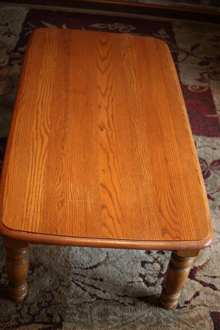 Oak Cocktail Table, 48" x 24" x 16"H, Minor Scratches