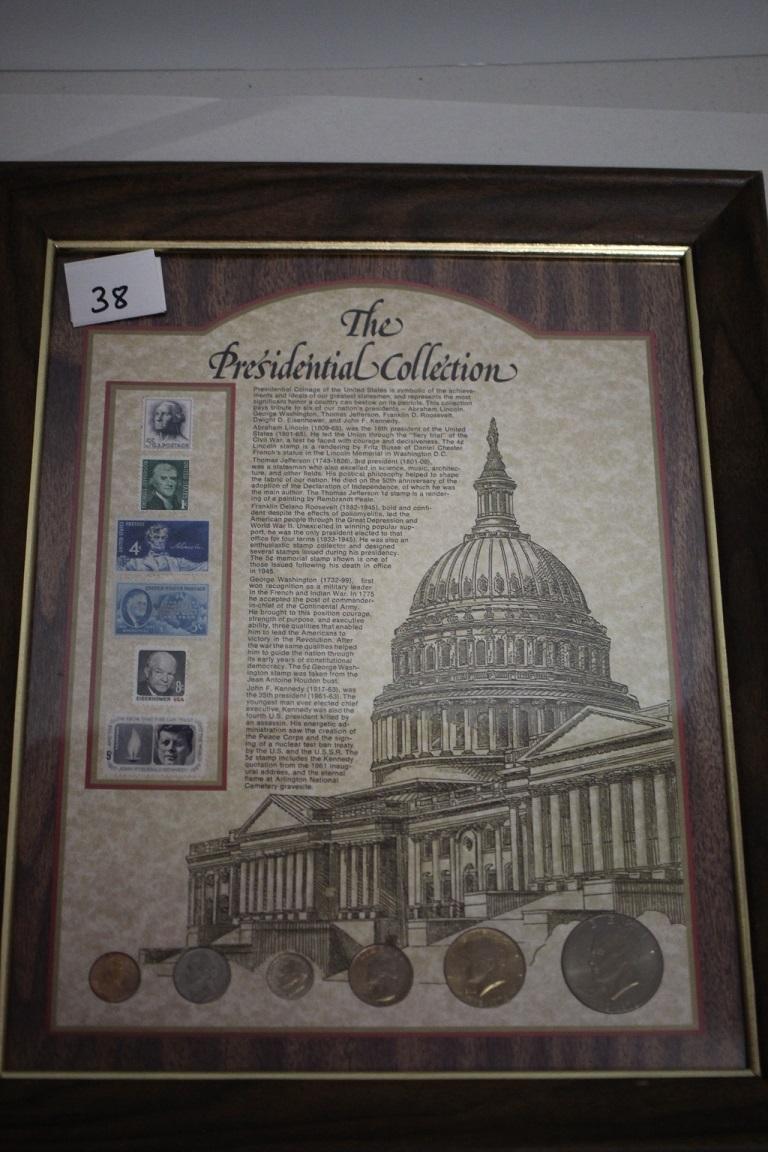 Framed The Presidential Collection, 16 1/2" x 13 1/2"