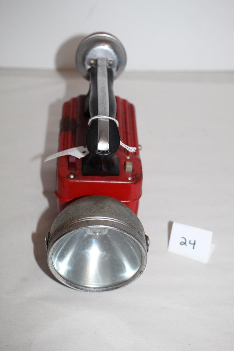 Vintage Ash Flash Lantern, circa 1950, 10"