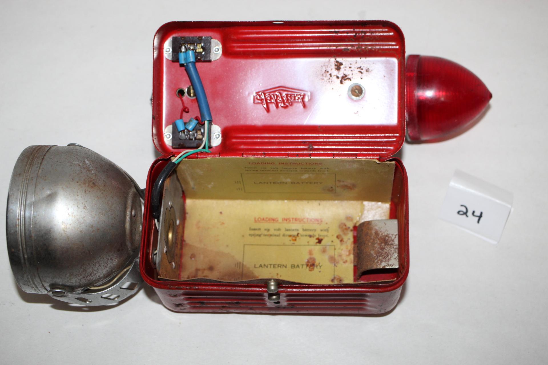 Vintage Ash Flash Lantern, circa 1950, 10"
