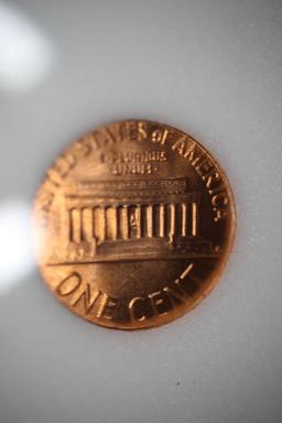 1976-D Lincoln Penny, Brilliant Uncirculated, International Numismatic Bureau, 2212856482