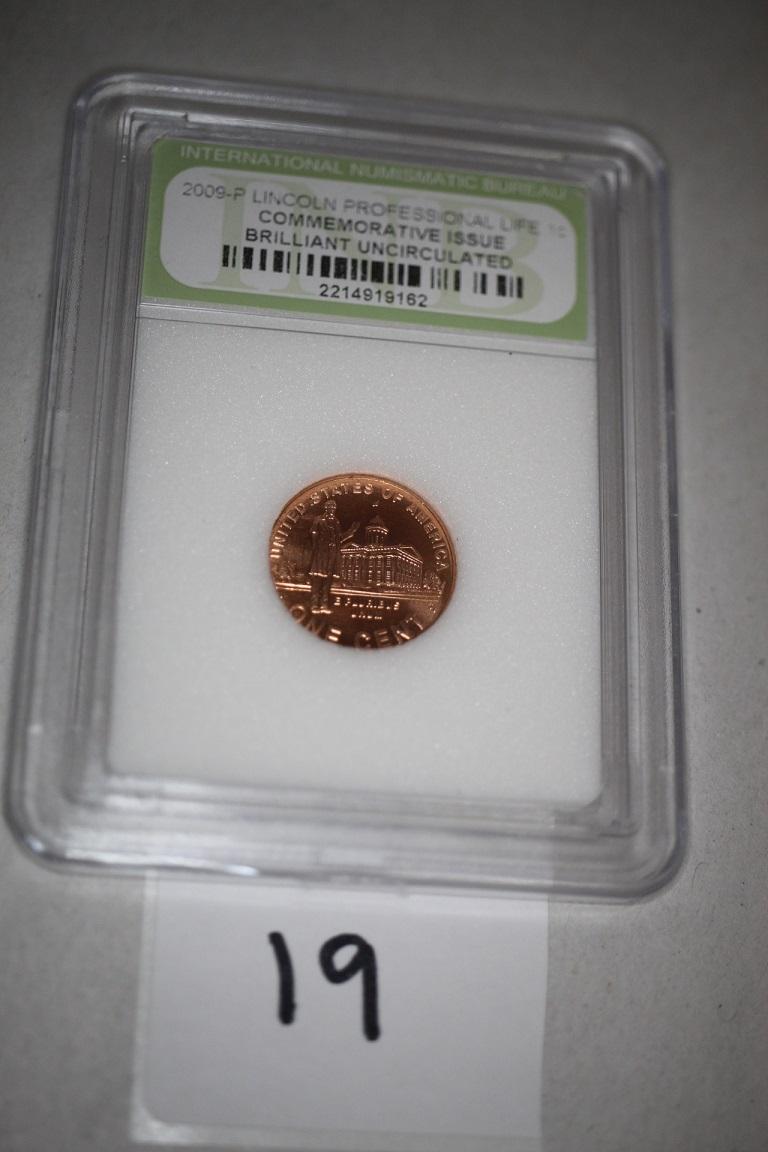 2009-P Lincoln Professional Life Penny, Commemorative Issue, Brilliant Uncirculated