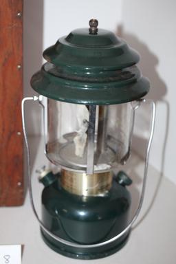 Coleman CL1 Adjustable Lantern With Custom Wooden Case, Case-13 1/2"L x 7 1/4" x 7 1/4"
