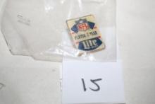 Vintage Lite Beer NFL Player Of The Year Pin, 1" x 3/4"