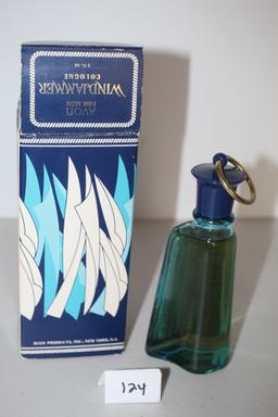 Vintage Avon For Men, Windjammer Cologne Bottle, Not Empty, 6"