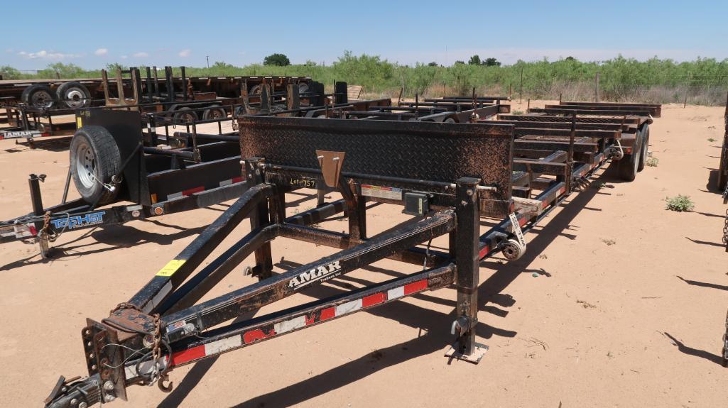 32' LAMAR DUAL AXLE PIPE TRAILER