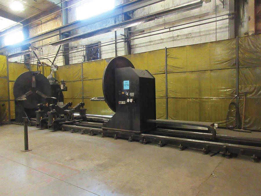 HAWK TECH ROBOTIC WELDING CELL 3, HAWK TECK 20,000 LB. WELDING POSITIONER, 72'' MAX. PIPE DIA. S/