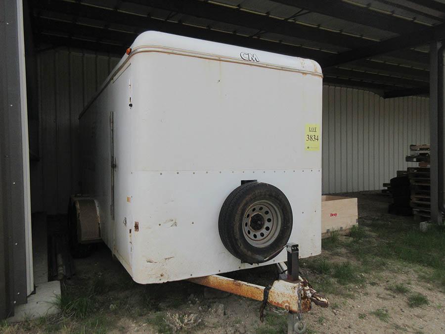 2002 CM ENCLOSED CARGO TRAILER, APPROX. 16'FT X 80'', VIN# 49TCB162331060489, OKLAHOMA PLATES: AN-