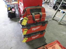 US GENERAL 5-DRAWER TOOL CHEST W/ TOOL CONTENTS & MILWAUKEE, HILTI TOTES