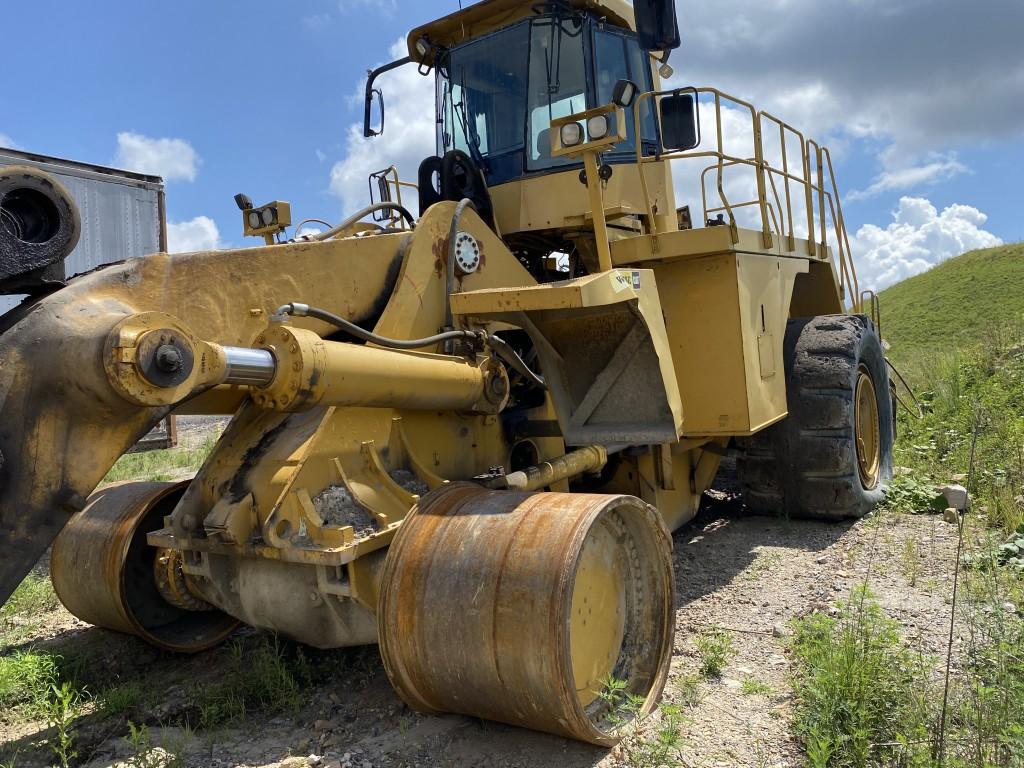 CATERPILLAR 992G WHEEL LOADER, P/N: CAT0992GPAZX00620, 15'3'' WIDE LOADER BUCKET, MISSING ENGINE,