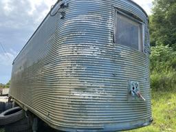 FRUEHAUF 30' STORAGE SEMI-TRAILER, LAST OF THE VIN IS FW91455, MISSING A WHEEL/TIRE, COMES WITH