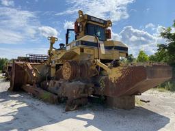 2004 CATERPILLAR D11R CD DOZER, S/N: A8F236-2GR05302, CAT DIESEL ENGINE, NO TRACKS, FOR PARTS (