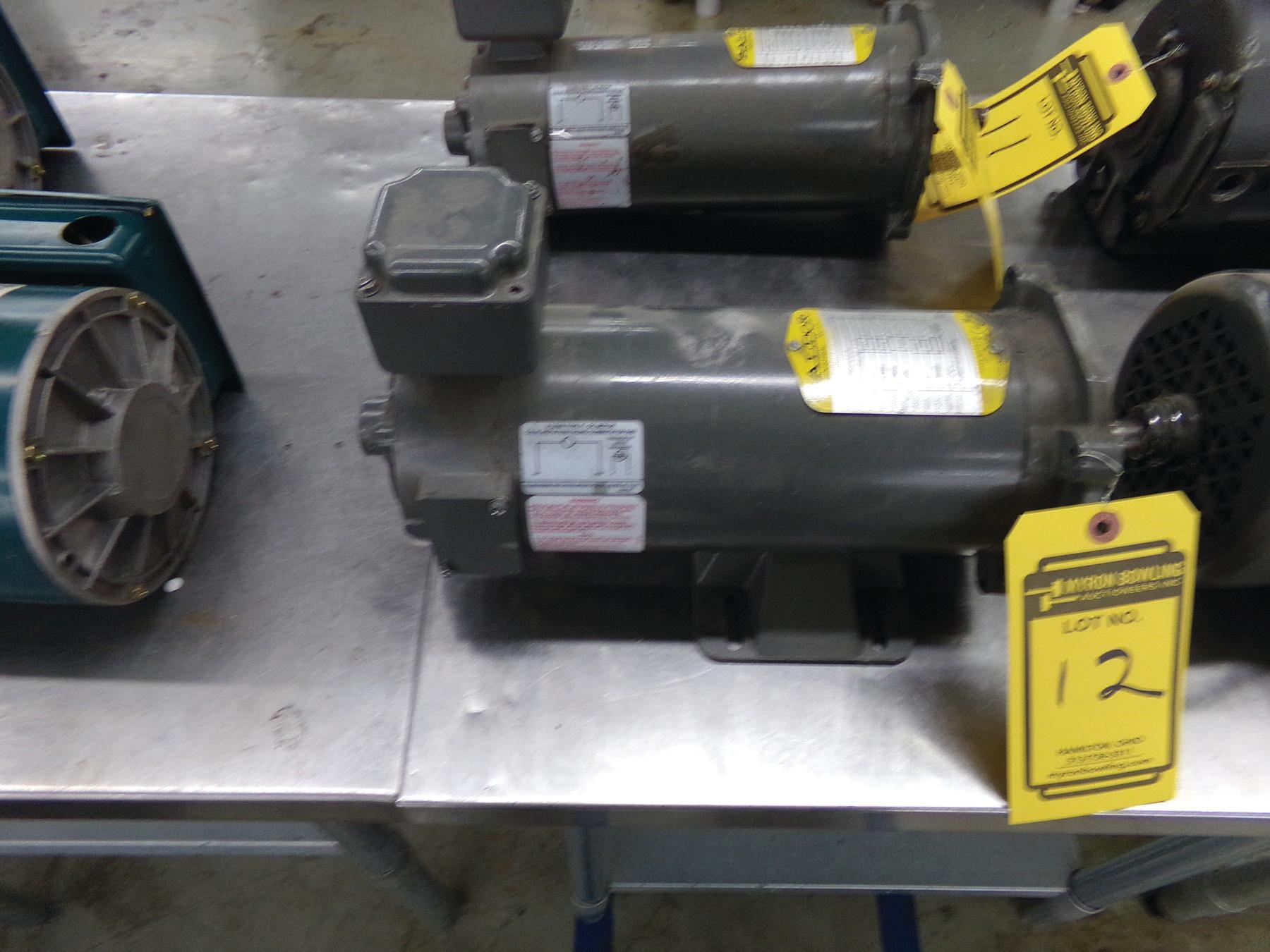 BALDOR 1/2-HP DC ELECTRIC MOTOR, 90 V., CAT #CDP3330, SPEC #33-2024Z122