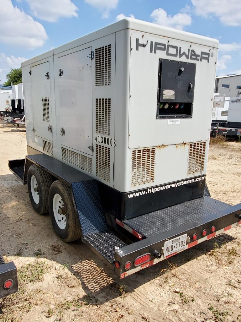 2013 HI-POWER 165 KVA NG/LPG TOWABLE GENERATOR, MODEL HRNG165T6 SA-AP1 (LEVEL 1) ENG 8.1L UCX274E