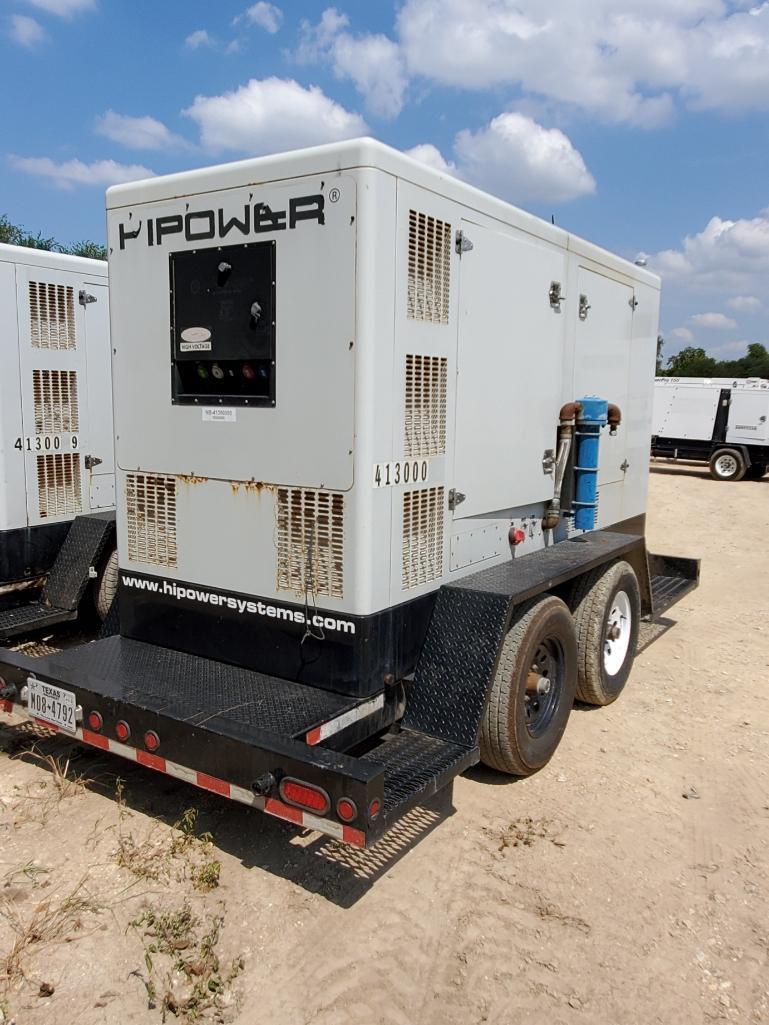 2013 HI-POWER 165 KVA NG/LPG TOWABLE GENERATOR, MODEL HRNG165T6 SA-AP1 (LEVEL 1) ENG 8.1L UCX274E