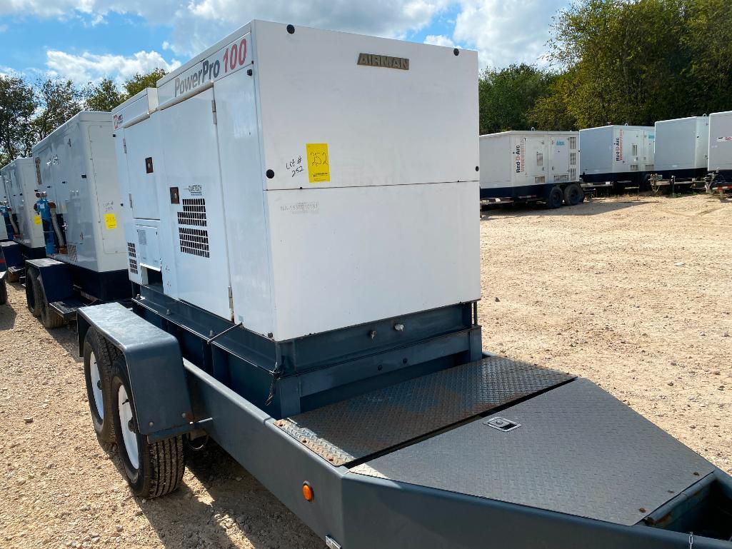 2013 POWERPRO 100 100KVA DIESEL GENERATOR, MODEL SDG100S-8B1, S/N 1538B10181, 3PH, 240/480V, 80% PF,