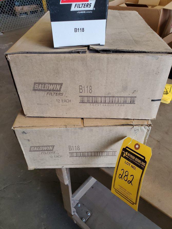 (23) (NEW) BALDWIN B118 LUBE SPIN-ON FILTERS