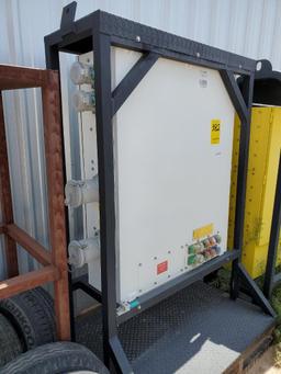 600A GENSET I-LINE PANEL, CAT# HCP235912N, HEAVY DUTY SKID MOUNTED WITH FORK POCKETS...***LOCATION:
