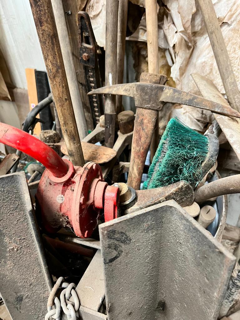 Barrel of Assorted Hand Tools