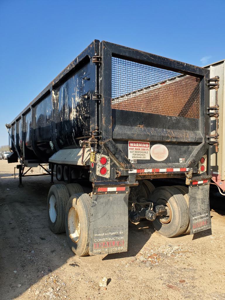 2020 CTS EHRD40 Scrap Master Dump Trailer, Vin 5TU344025LS000233, Tandem Axle, 68,000 GVWR, Anti-Tip