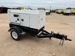 Wacker G25 Diesel Powered Generator, Trailer Mounted, S/N 20046744, 6,702 Hours