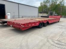 Red Tandem Axle Tilting Bed Trailer
