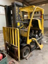 Hyster 5,000 LB. Capacity Forklift, Lpg, 3-Stage Mast, 188" Max. Load Ht., Solid Tires, Accu-Tilt