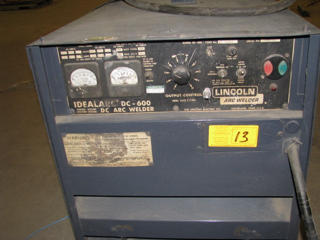 Lincoln idealarc Model DC-600 Electric welding Machine 230/460 3ph